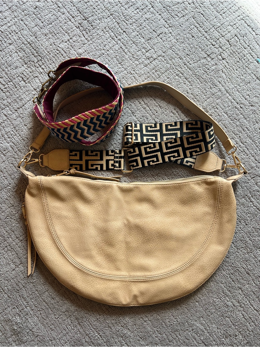 Anthropologie Urban Originals Alexis Slouchy Crossbody with Additional Strap